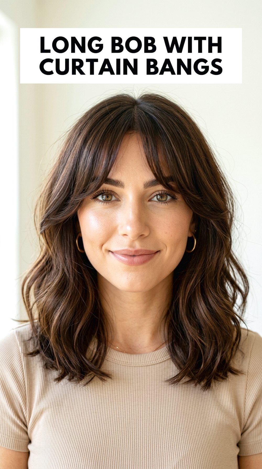 Long Bob With Curtain Bangs
