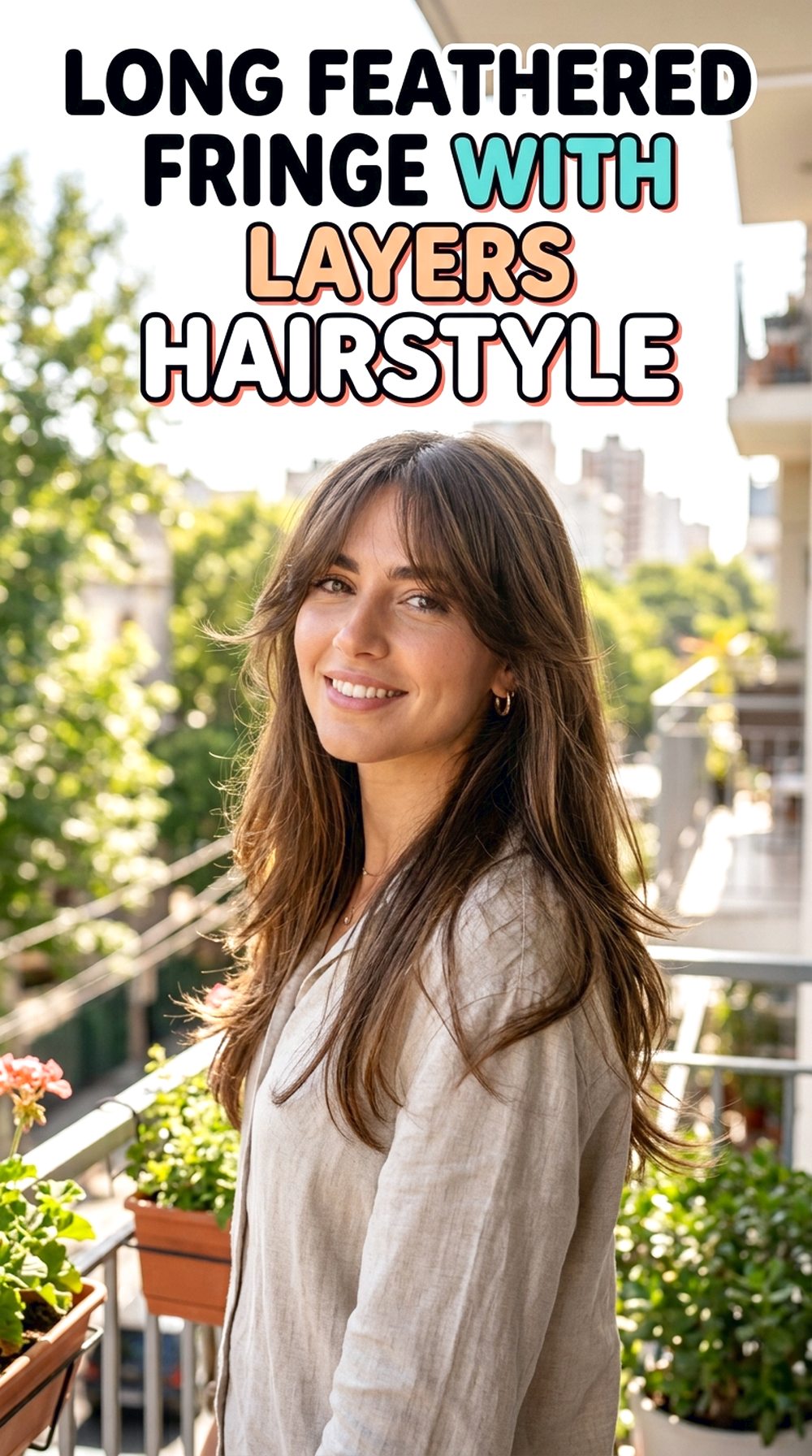 Long Feathered Fringe With Long Layers