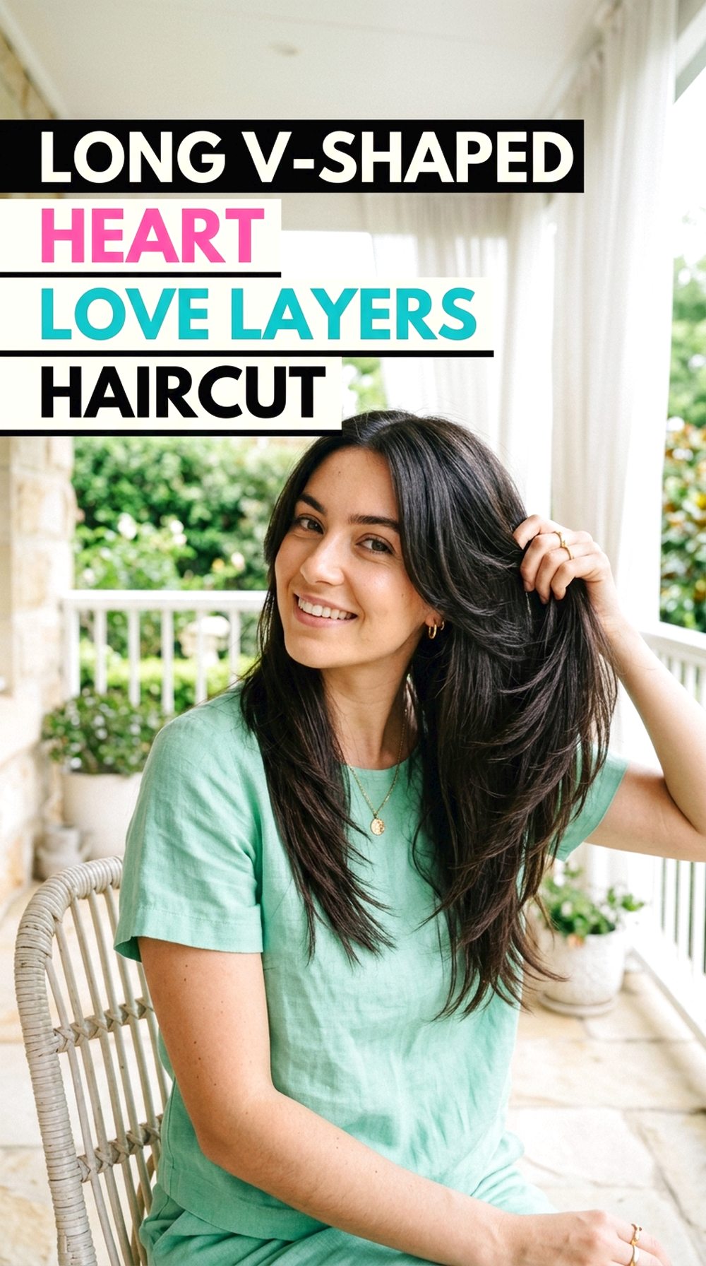 Long V-Shaped Love Layers