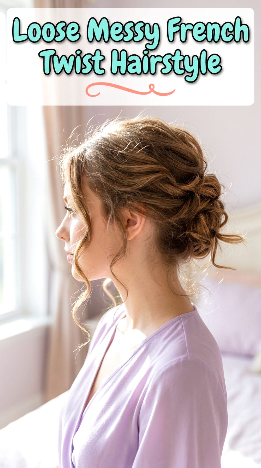Loose Messy French Twist