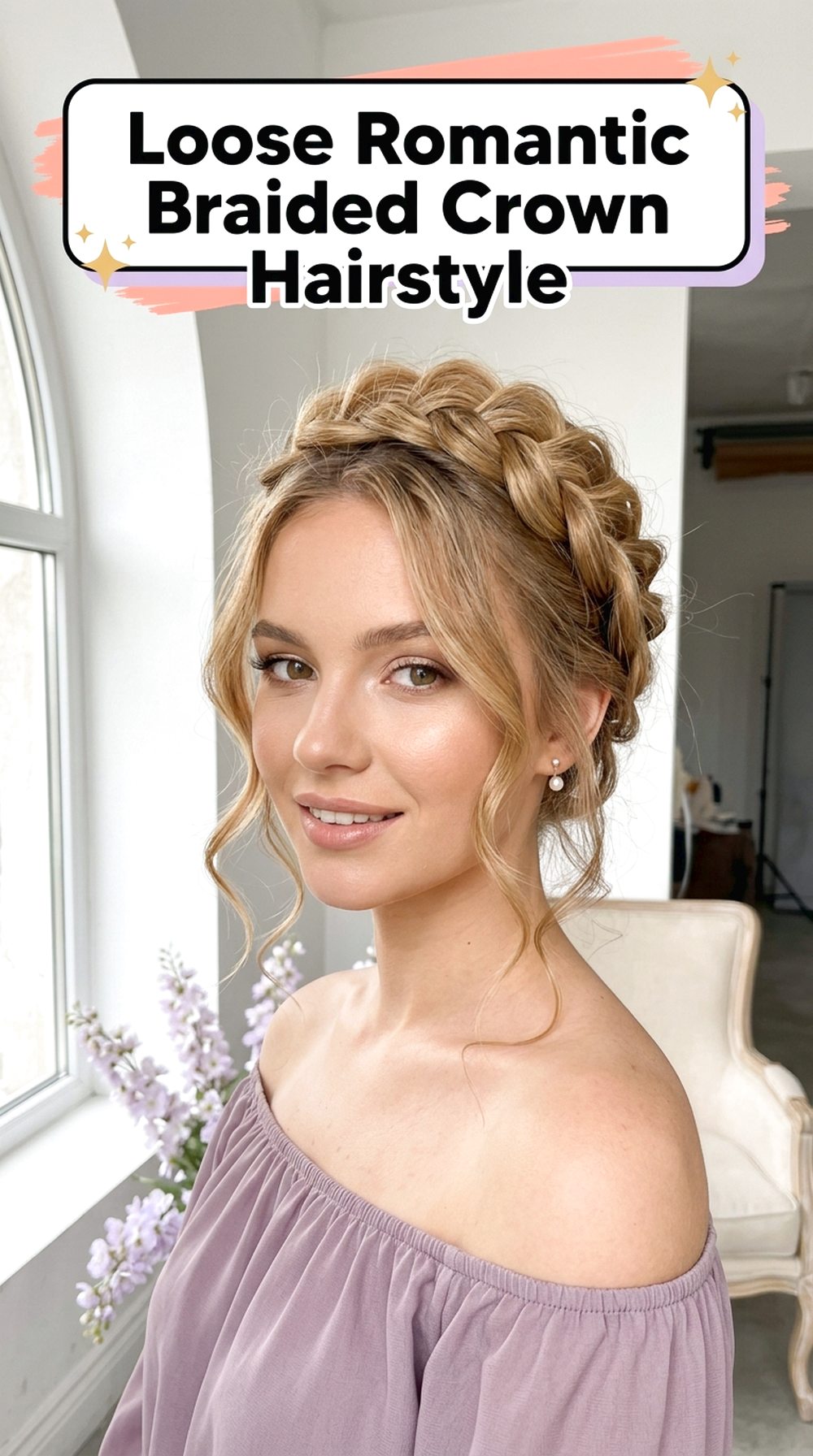 Loose Romantic Braided Crown