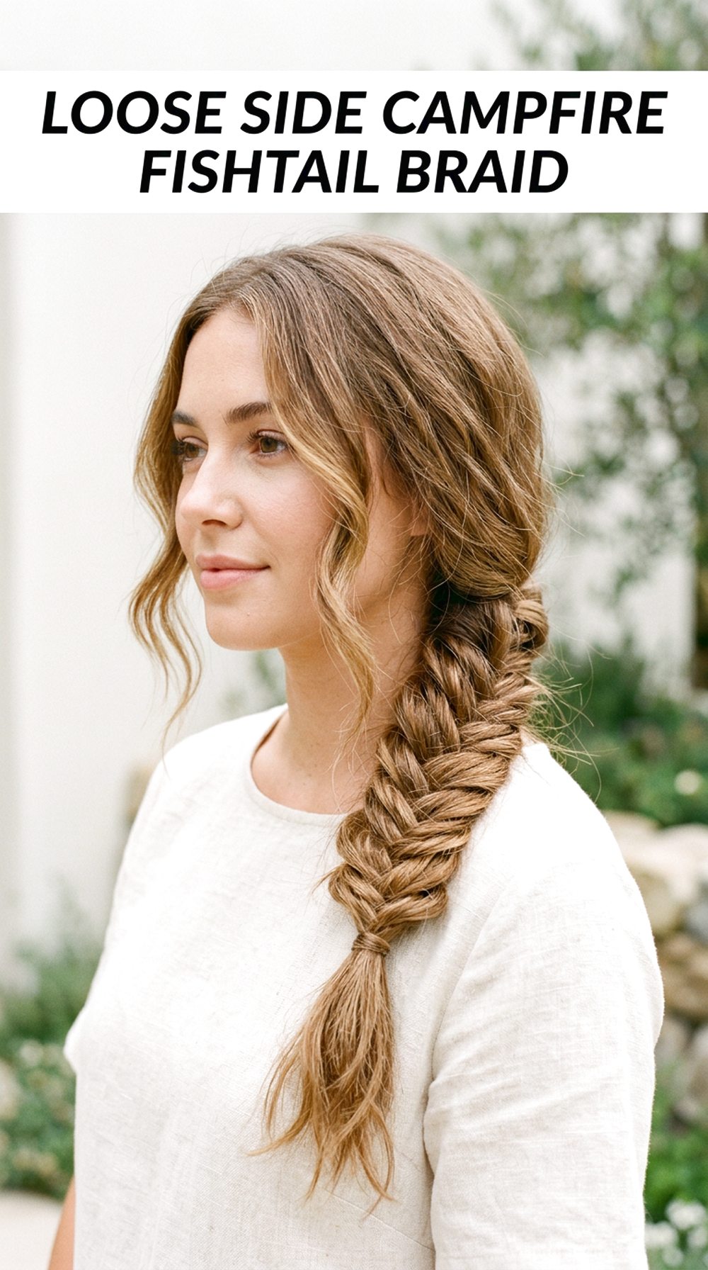 Loose Side Campfire Fishtail Braid