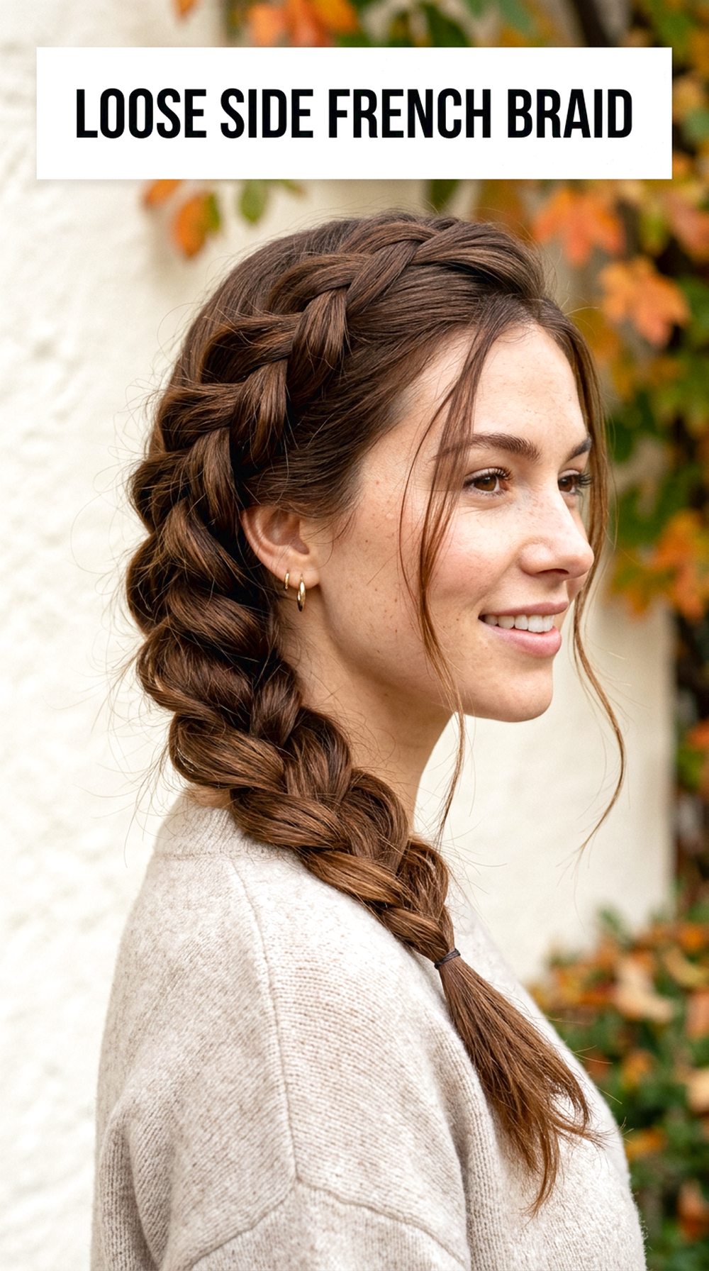 Loose Side French Braid