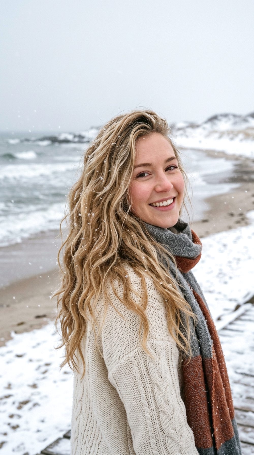 Loose Snowy Beach Waves