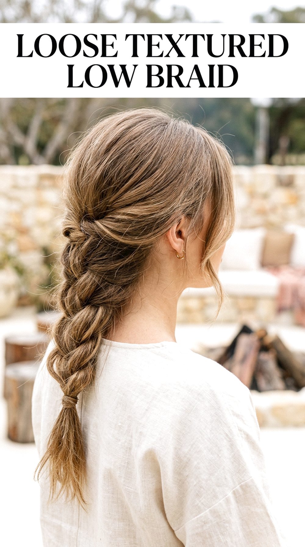 Loose Textured Low Braid