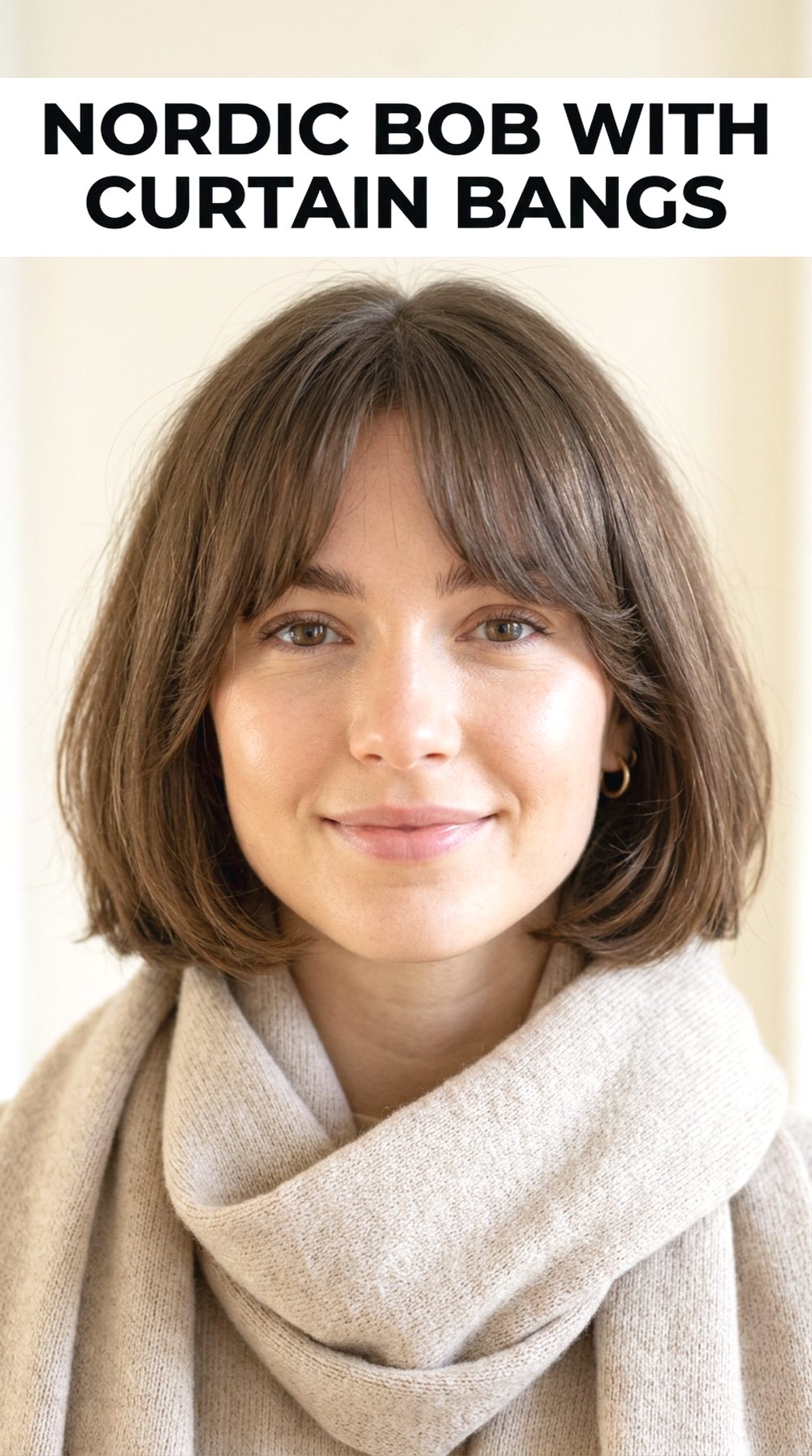 Nordic Bob With Curtain Bangs