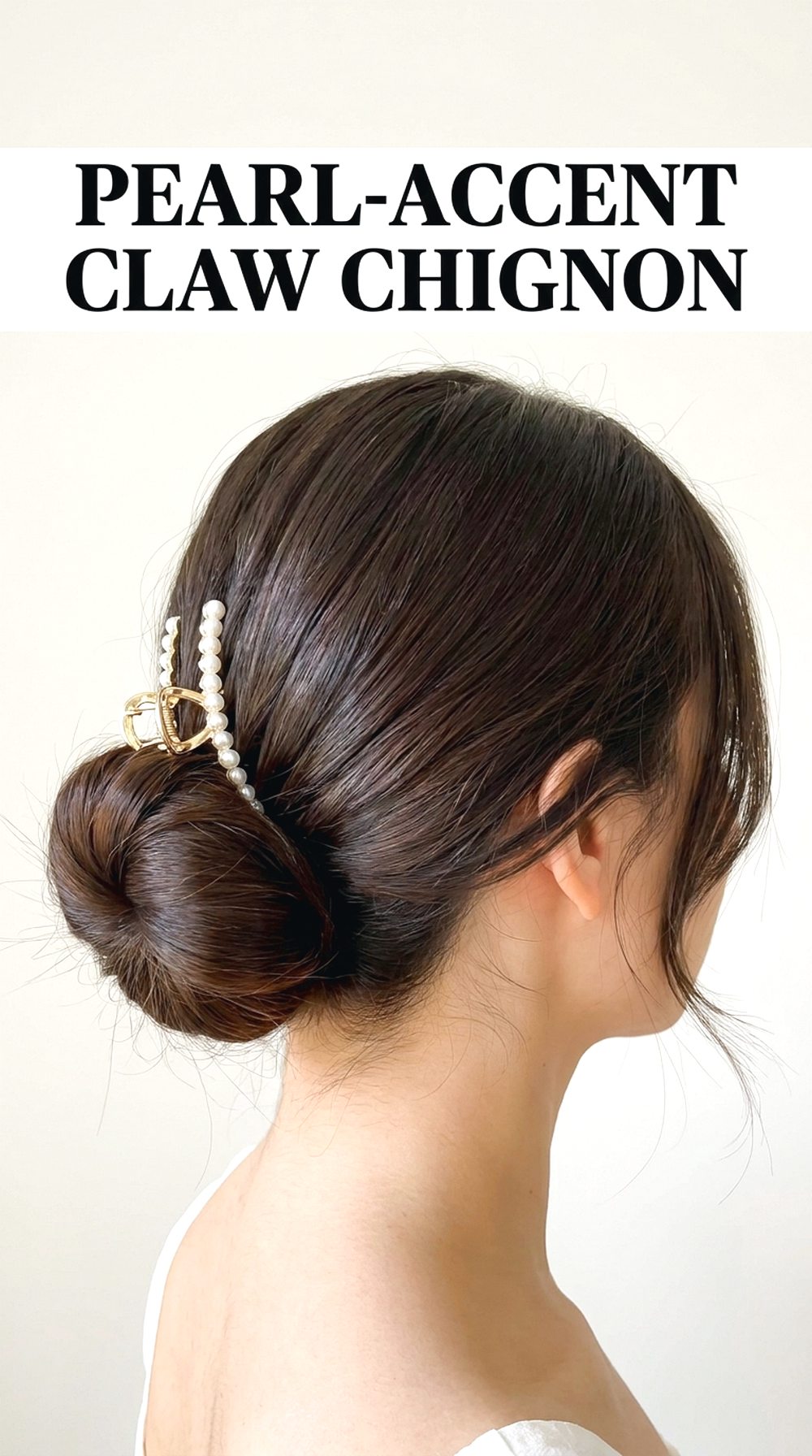 Pearl-Accent Claw Chignon