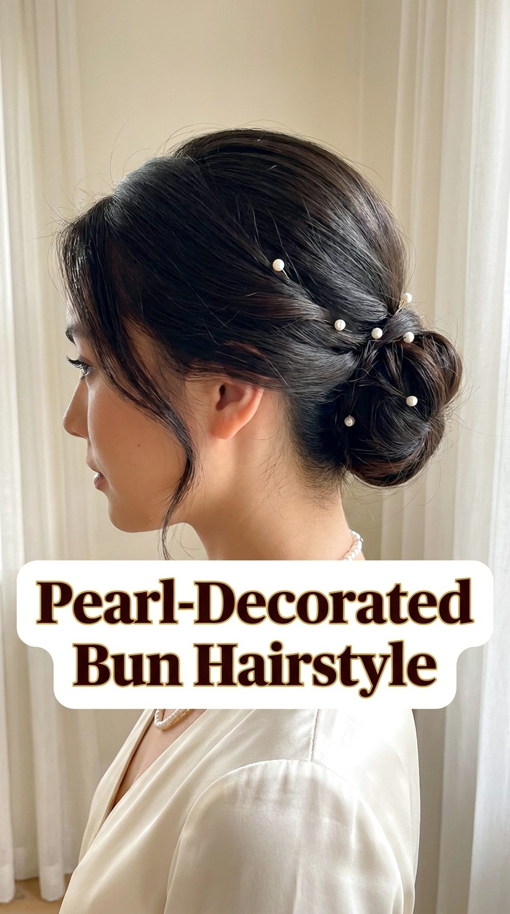 Pearl-Decorated Bun