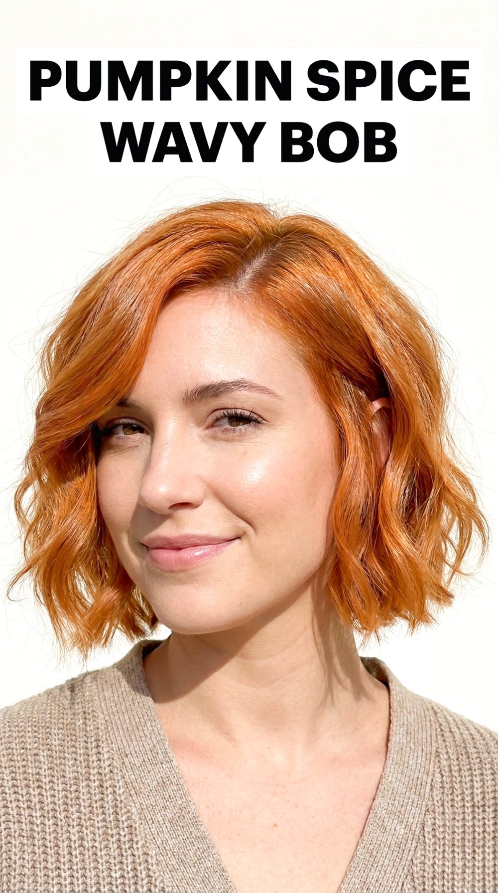 Pumpkin Spice Wavy Bob