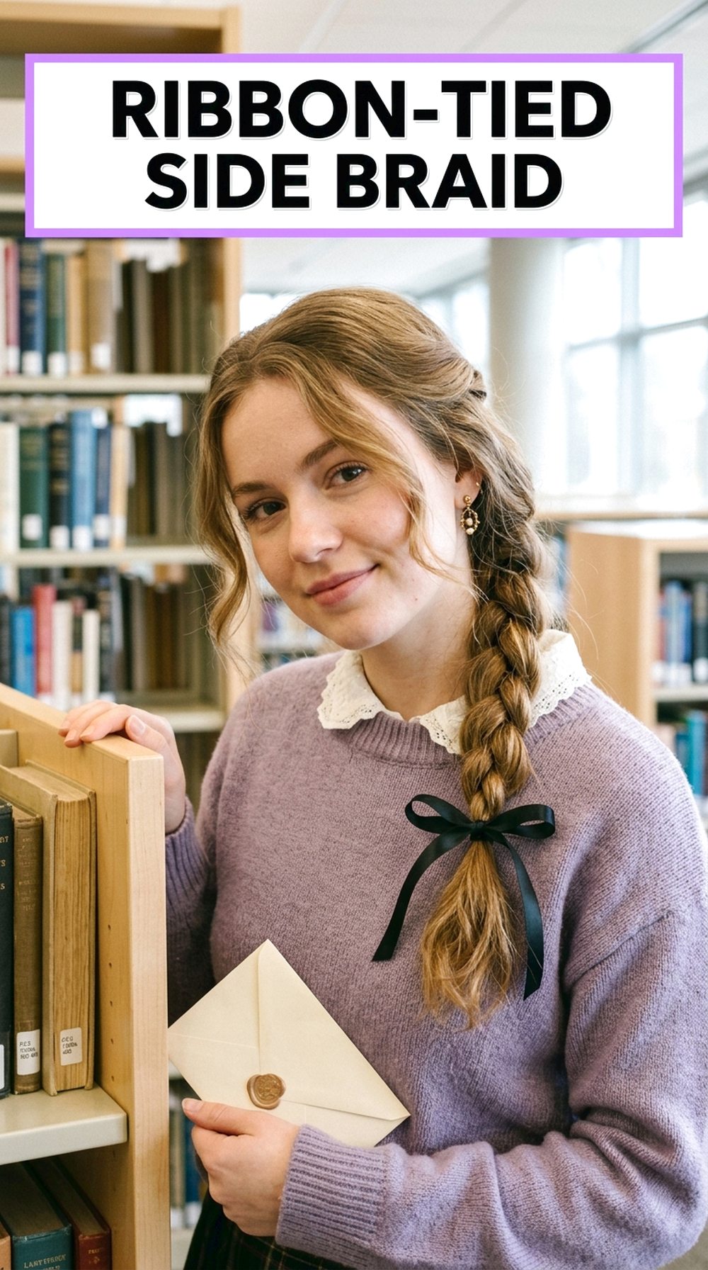 Ribbon-Tied Side Braid
