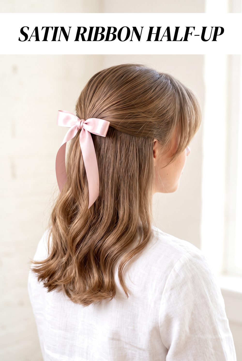 Satin Ribbon Half-Up