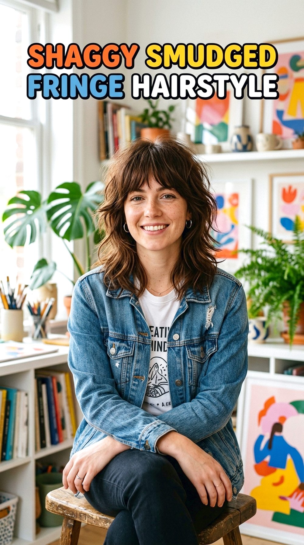 Shaggy Smudged Fringe