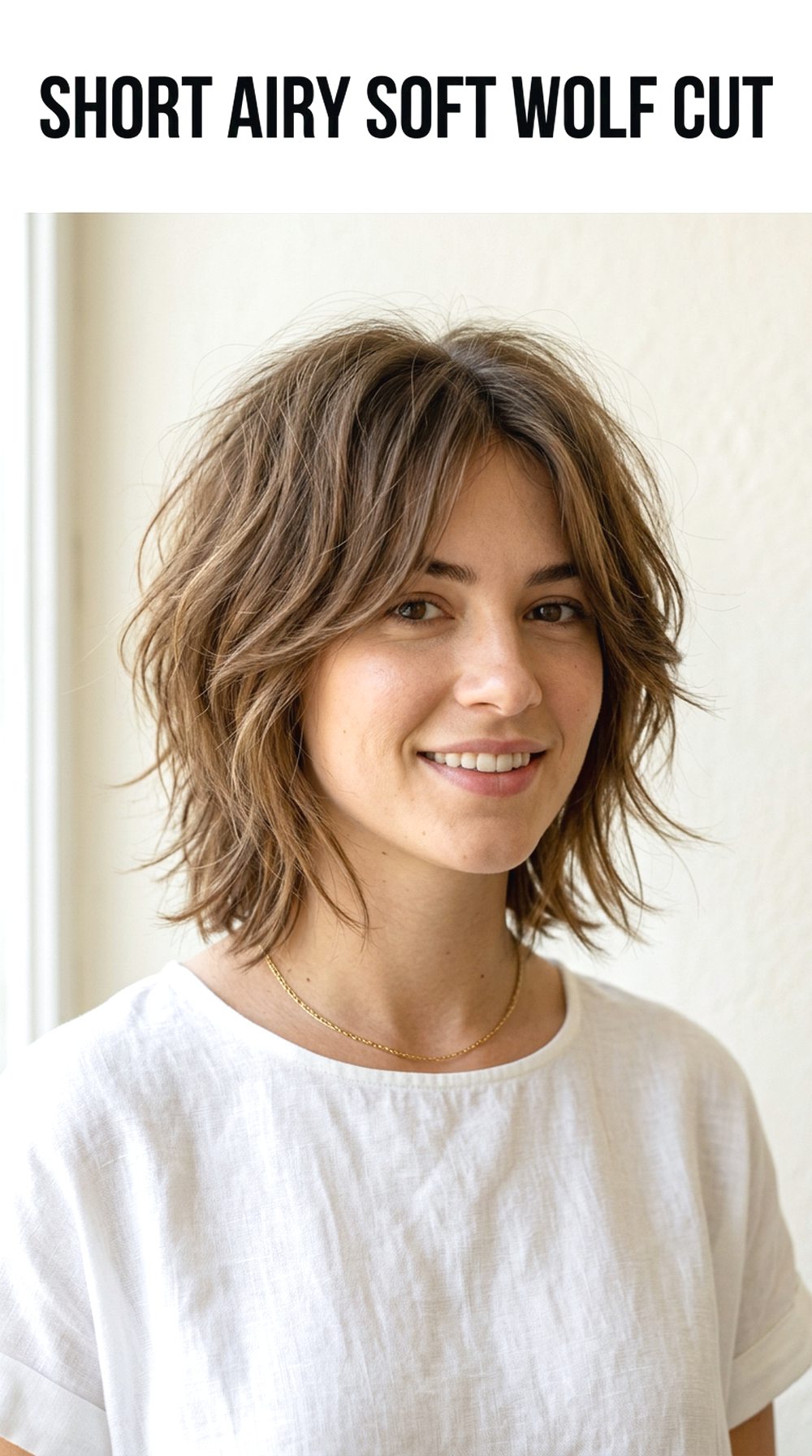 Short Airy Soft Wolf Cut