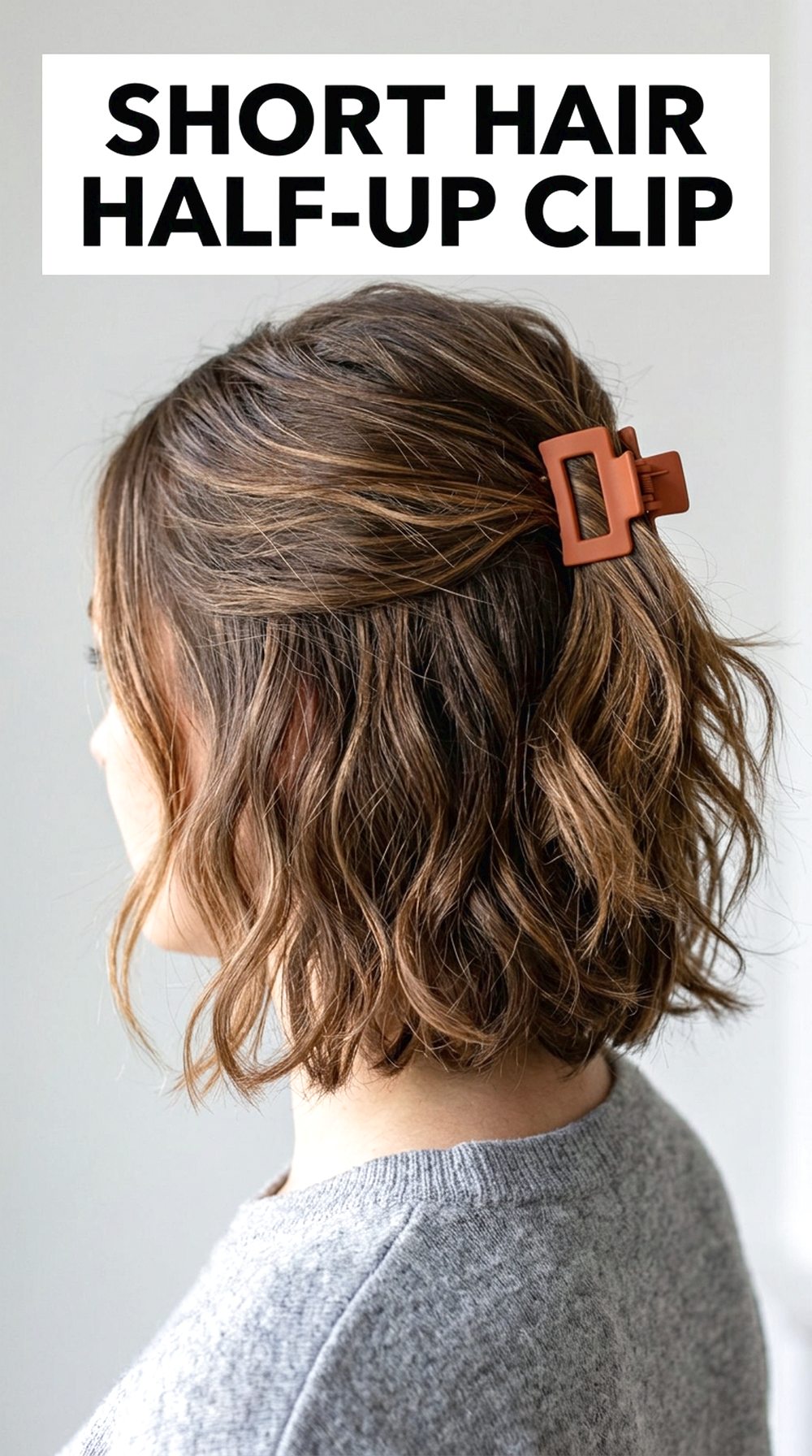 Short Hair Half-Up Clip