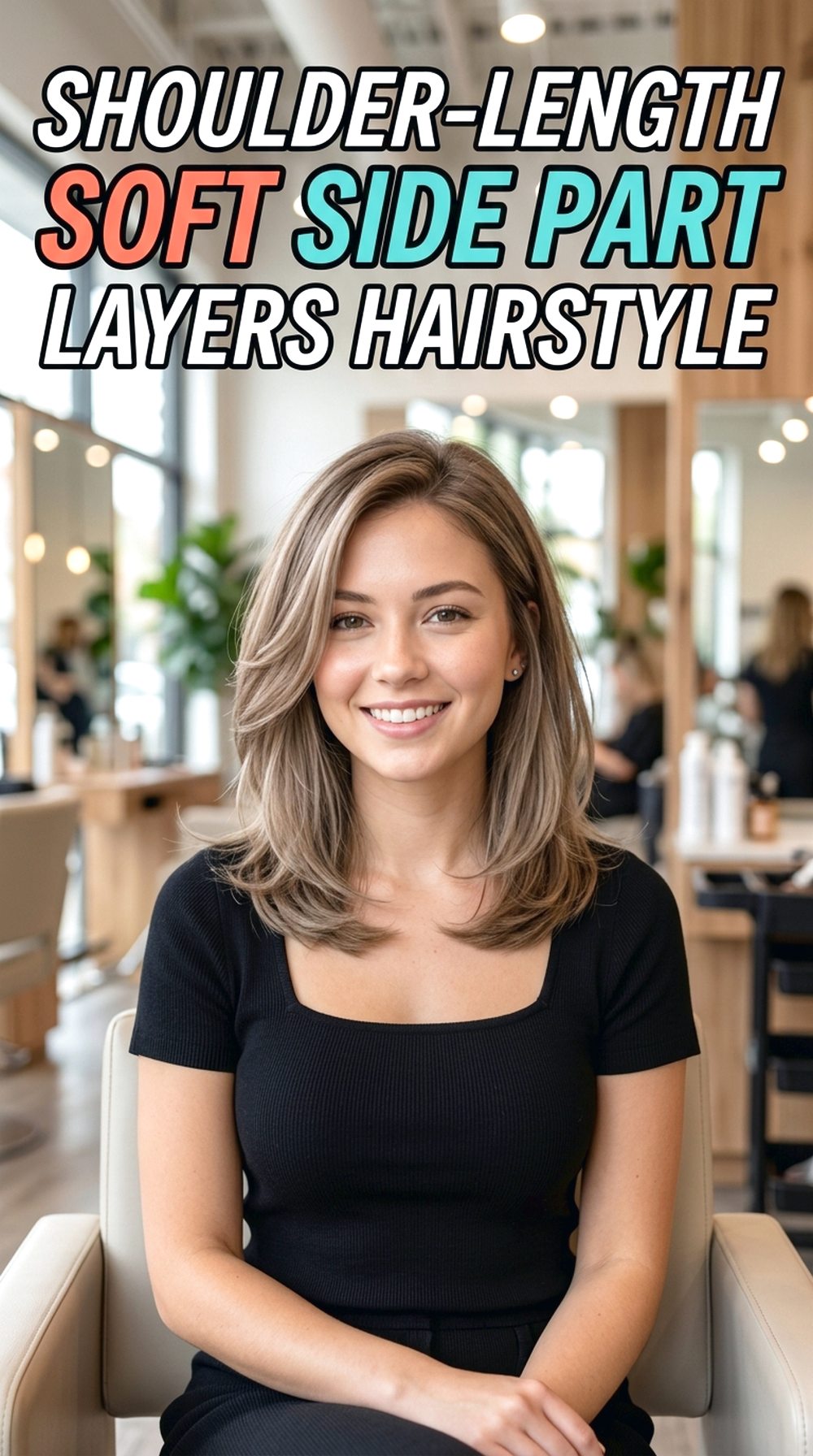 Shoulder-Length Soft Side Part Layers