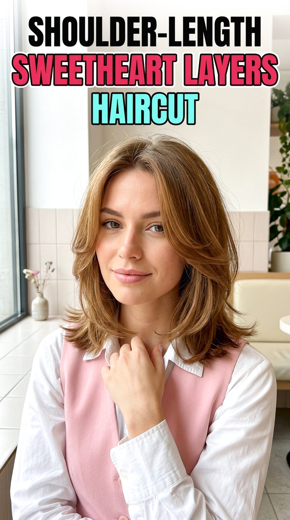 Shoulder-Length Sweetheart Layers