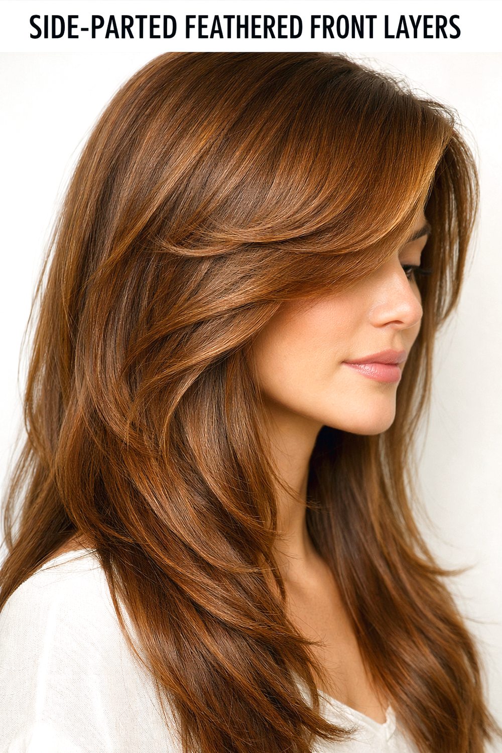Side-Parted Feathered Front Layers