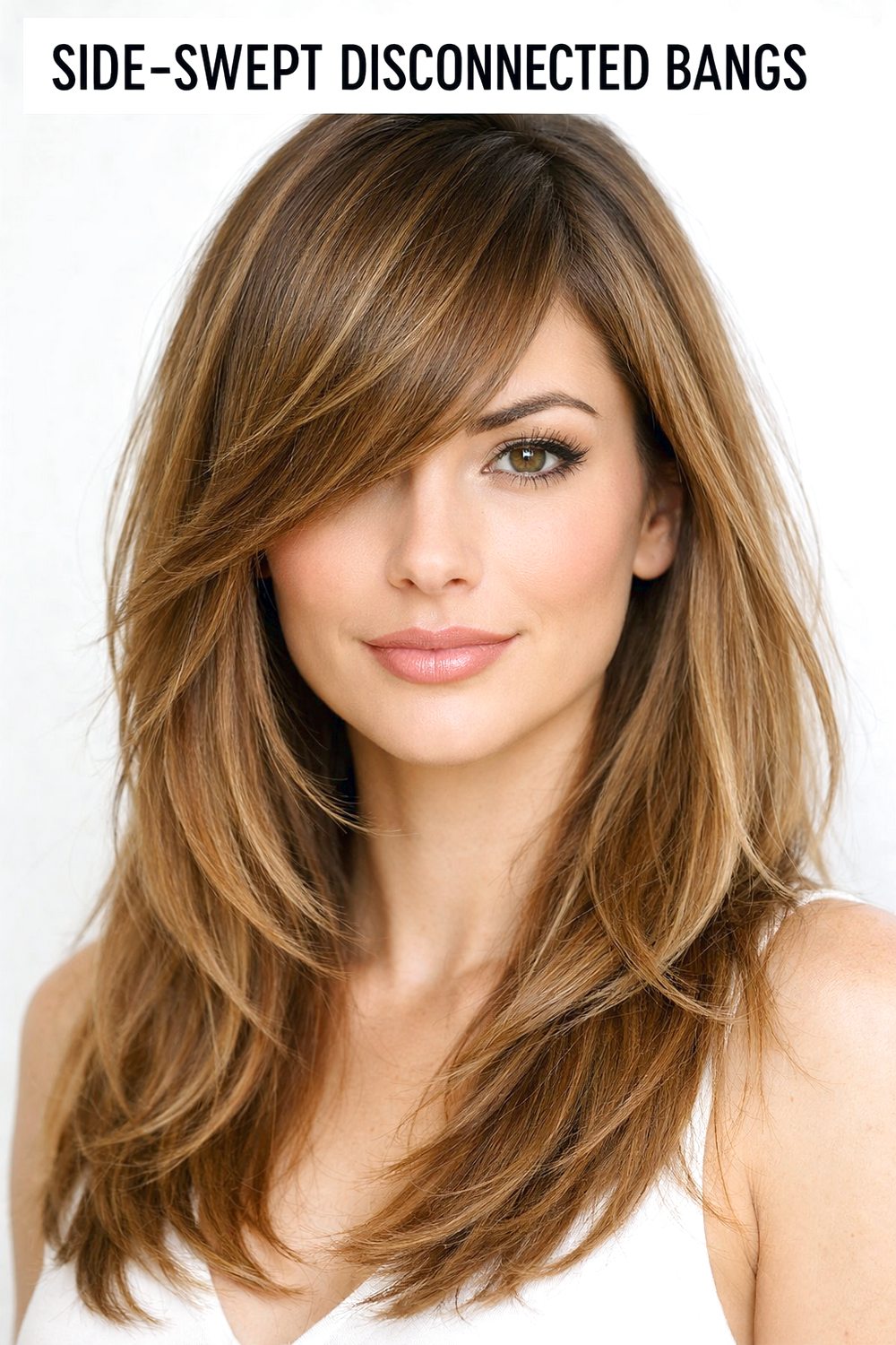 Side-Swept Disconnected Bangs