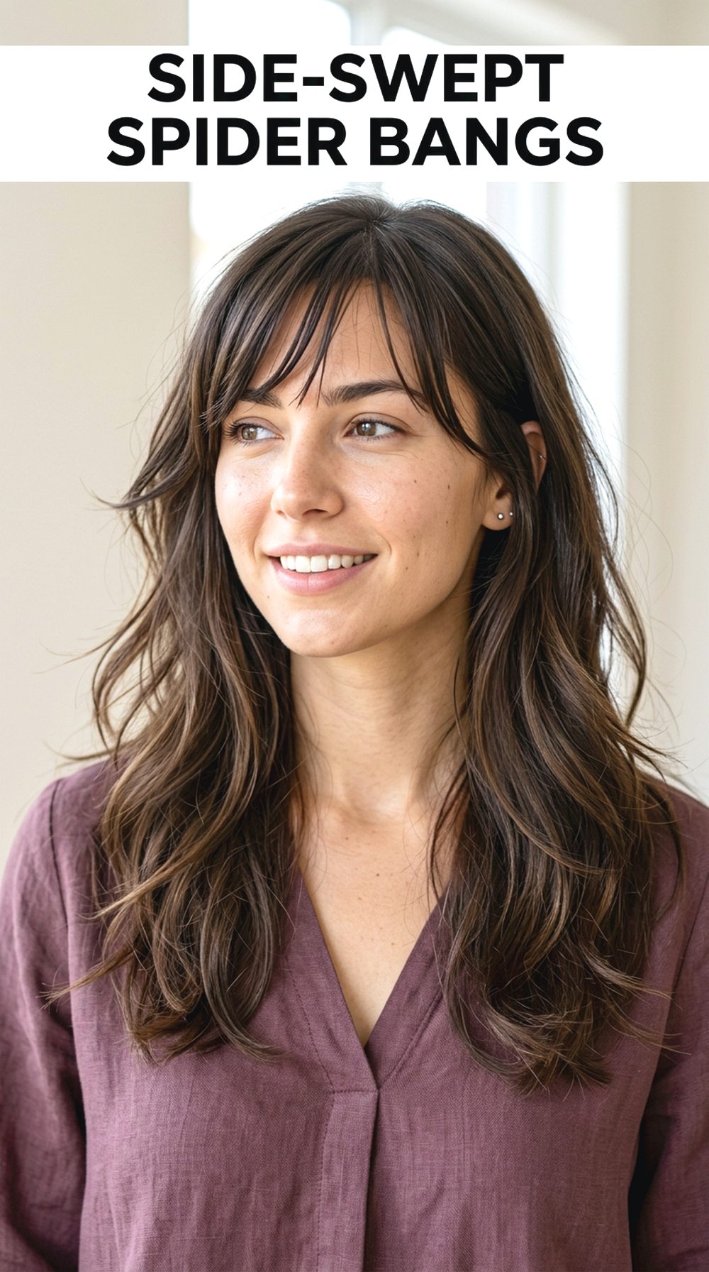 Side-Swept Spider Bangs