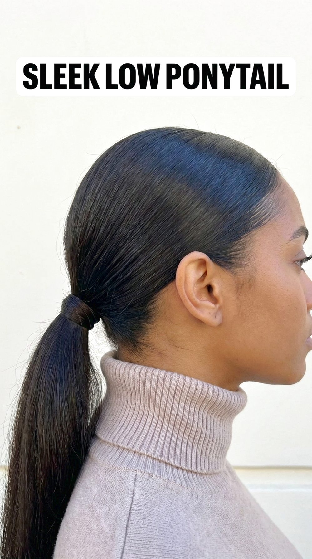 Sleek Low Ponytail