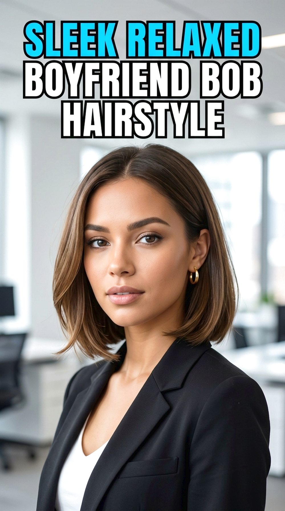 Sleek Relaxed Boyfriend Bob