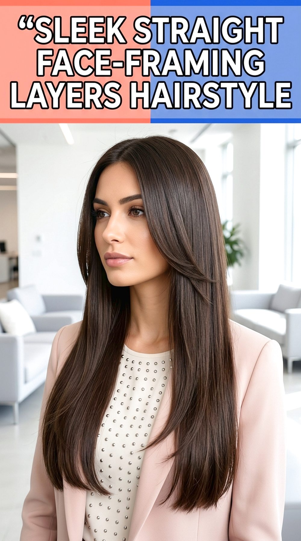 Sleek Straight Face-Framing Layers