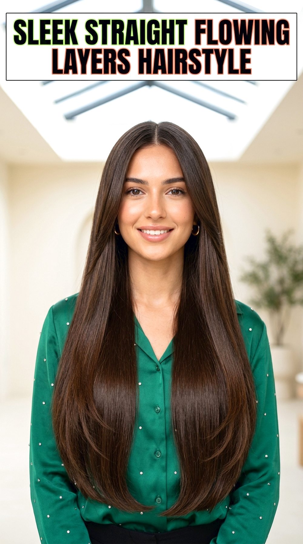 Sleek Straight Flowing Layers