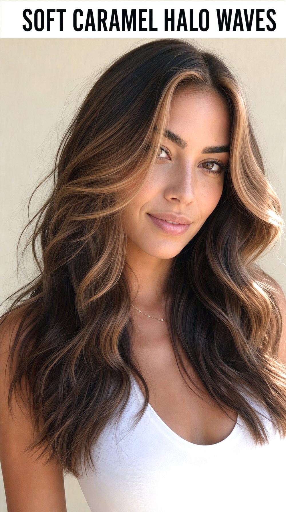 Soft Caramel Halo Waves