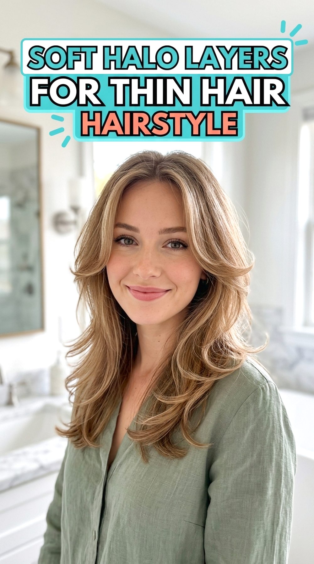 Soft Halo Layers For Thin Hair