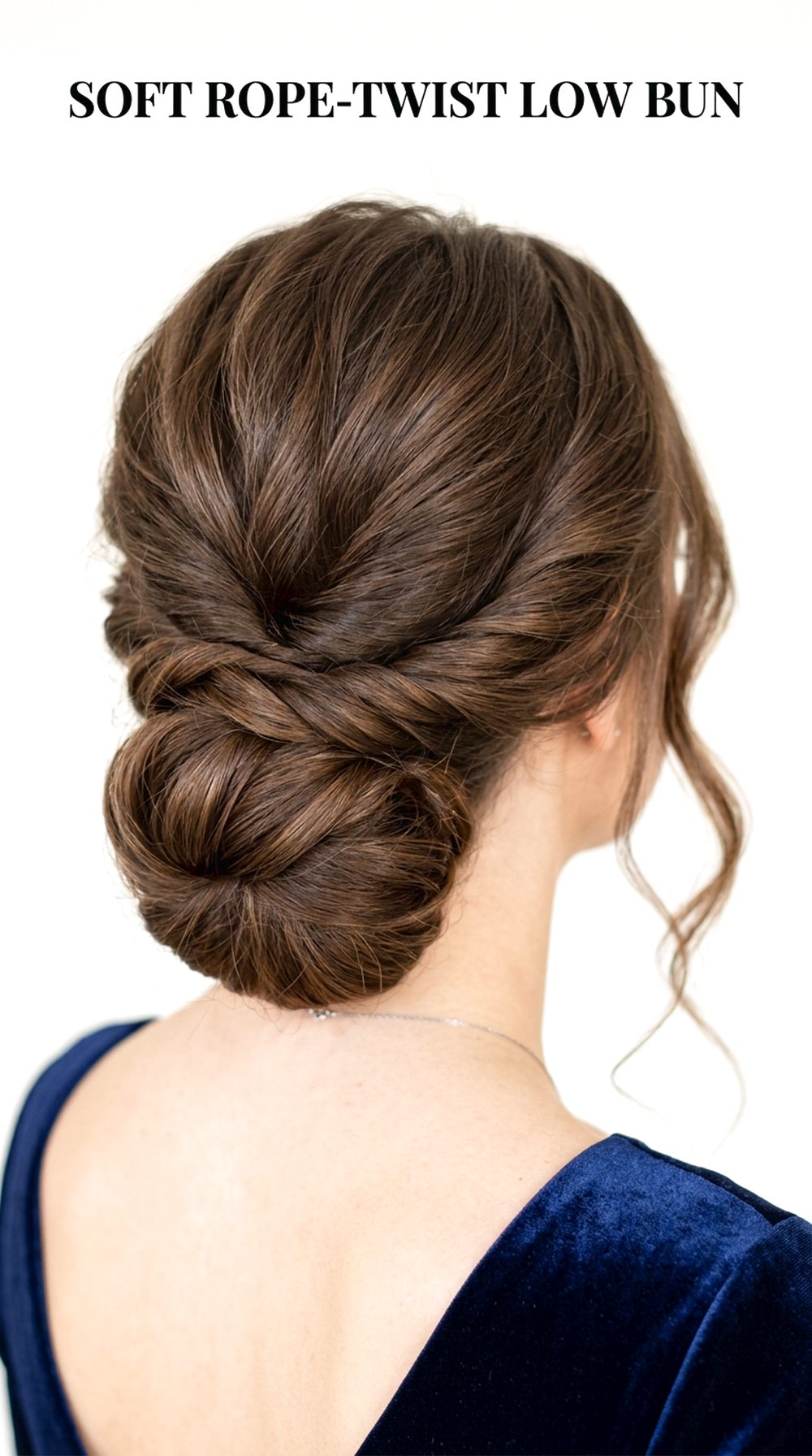Soft Rope-Twist Low Bun