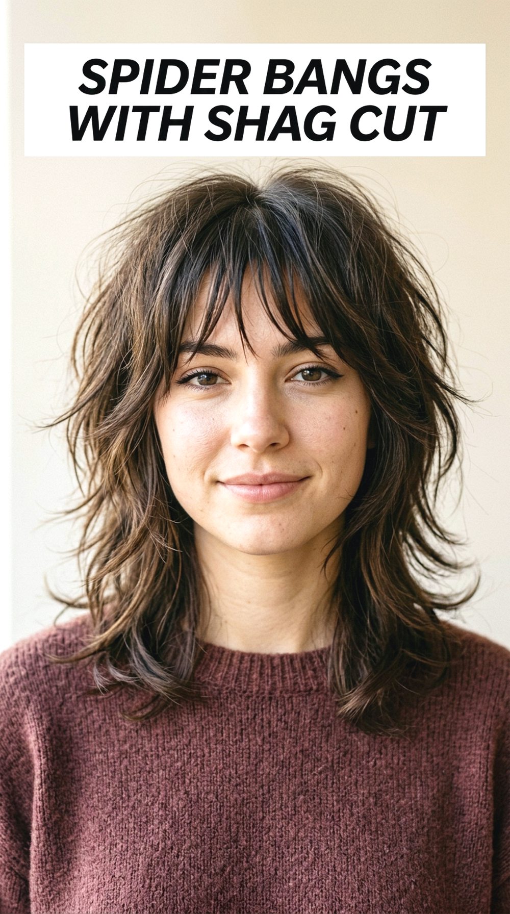 Spider Bangs With Shag Cut