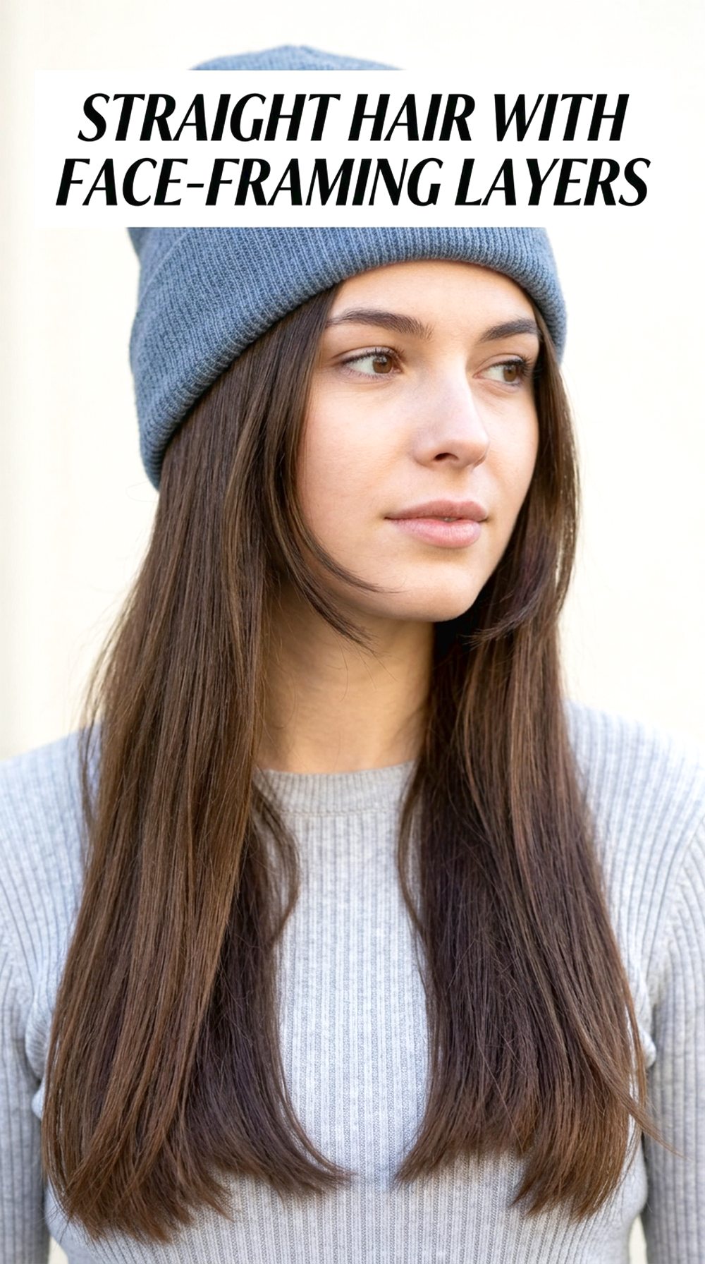 Straight Hair With Face-Framing Layers