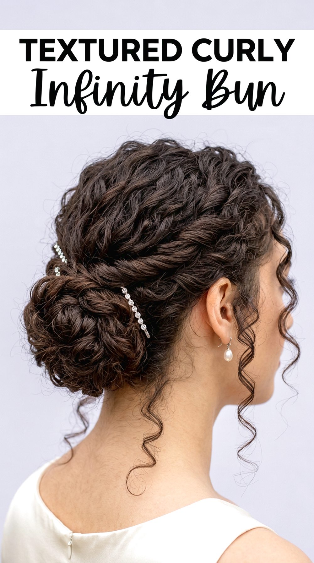 Textured Curly Infinity Bun