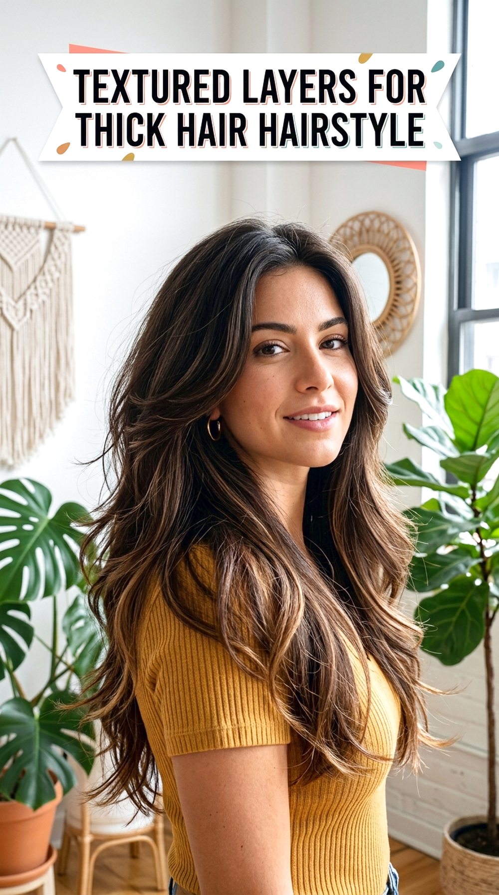 Textured Layers for Thick Hair