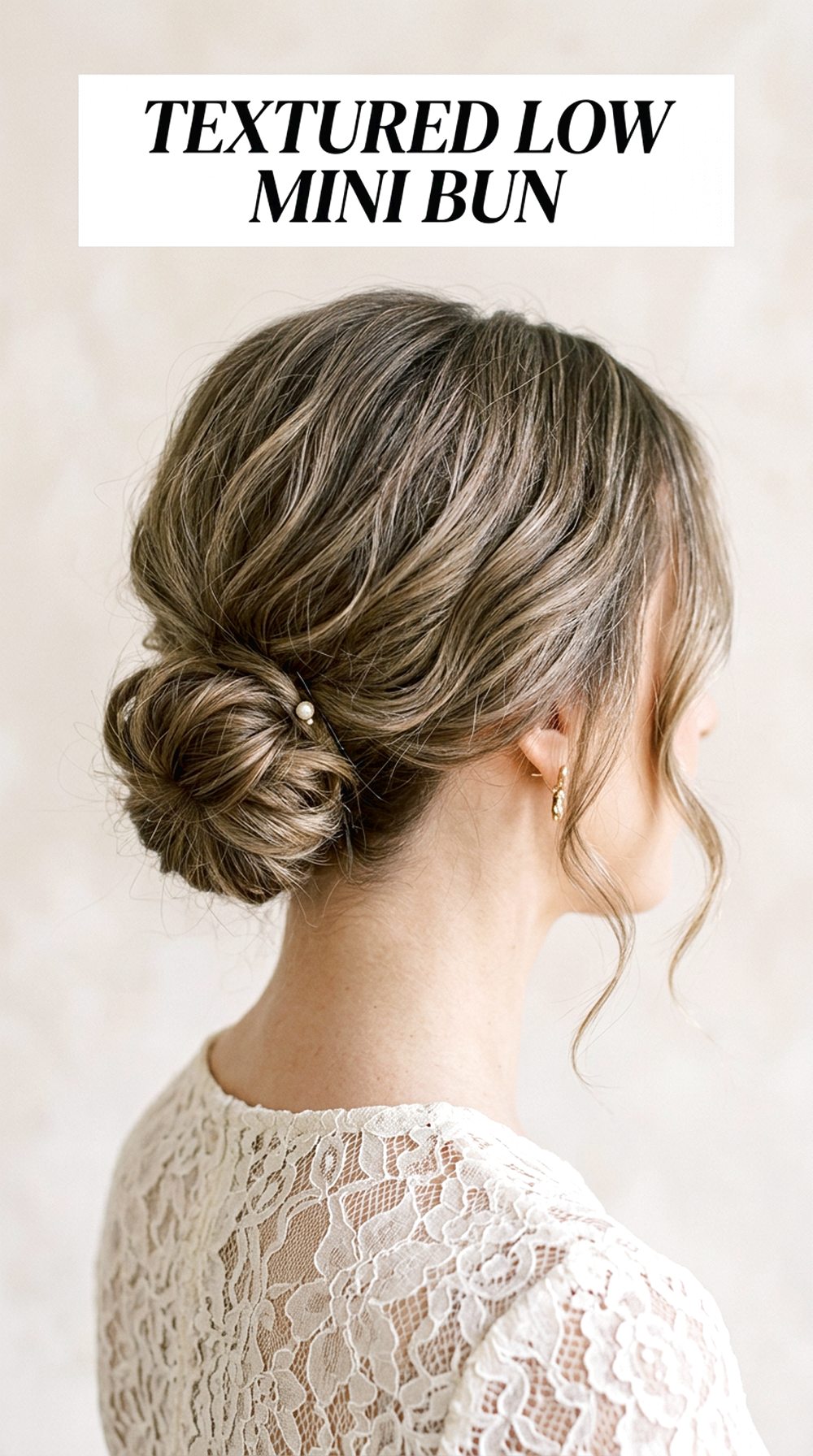 Textured Low Mini Bun