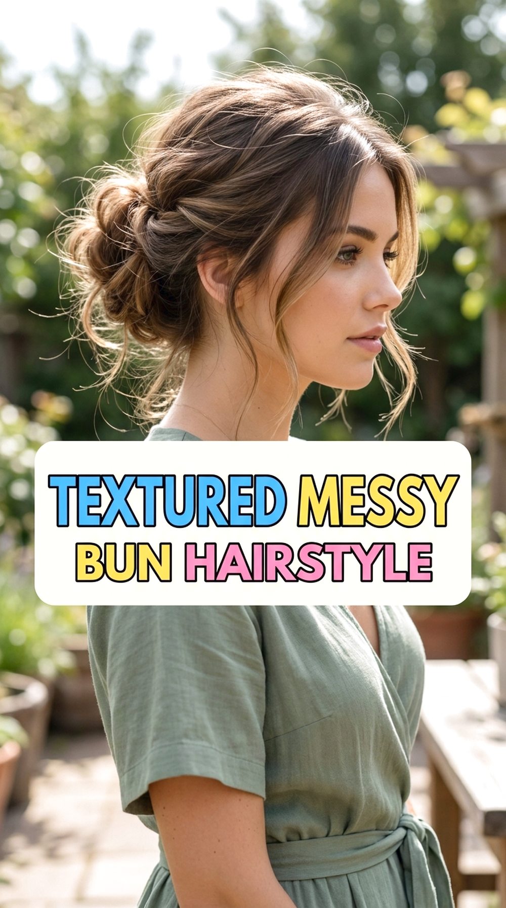 Textured Messy Bun