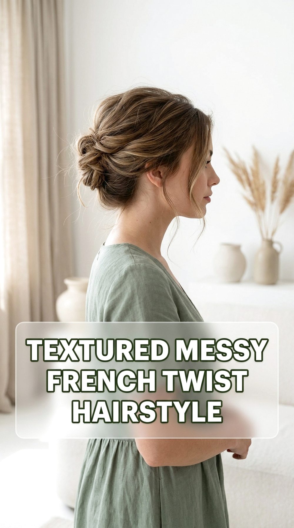 Textured Messy French Twist