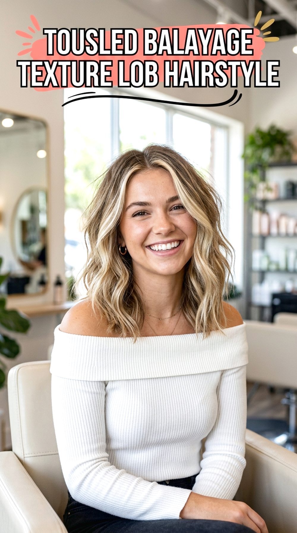 Tousled Balayage Texture Lob