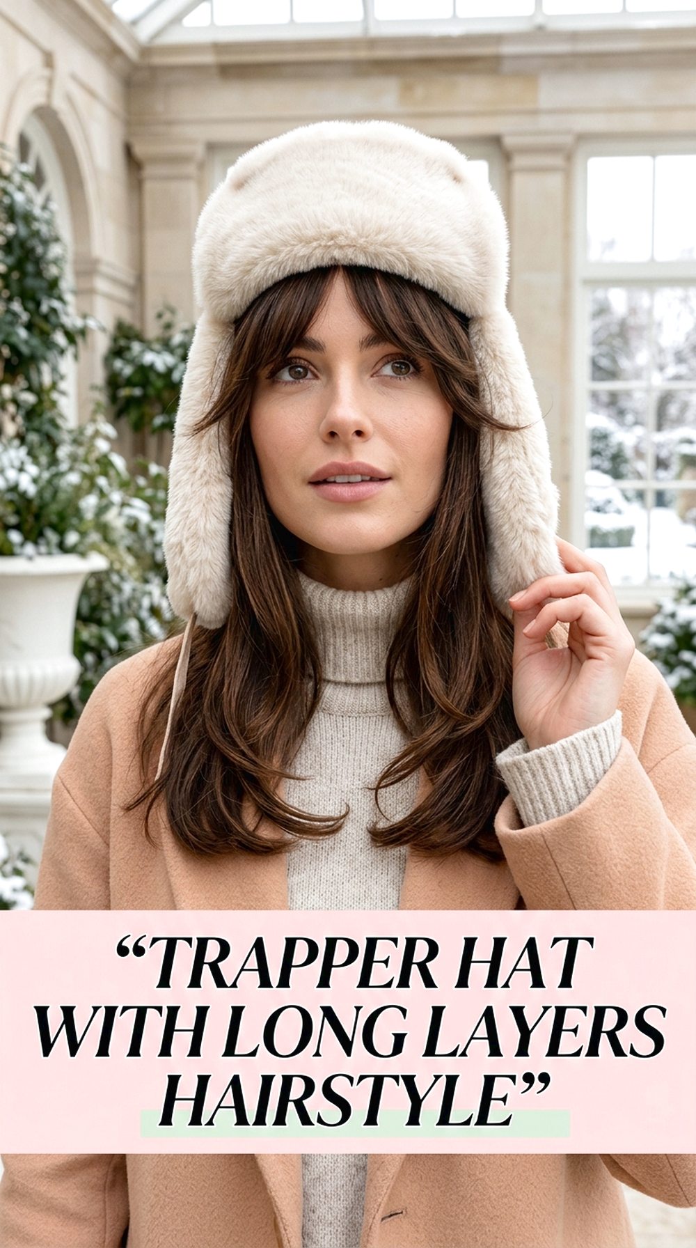 Trapper Hat With Long Layers