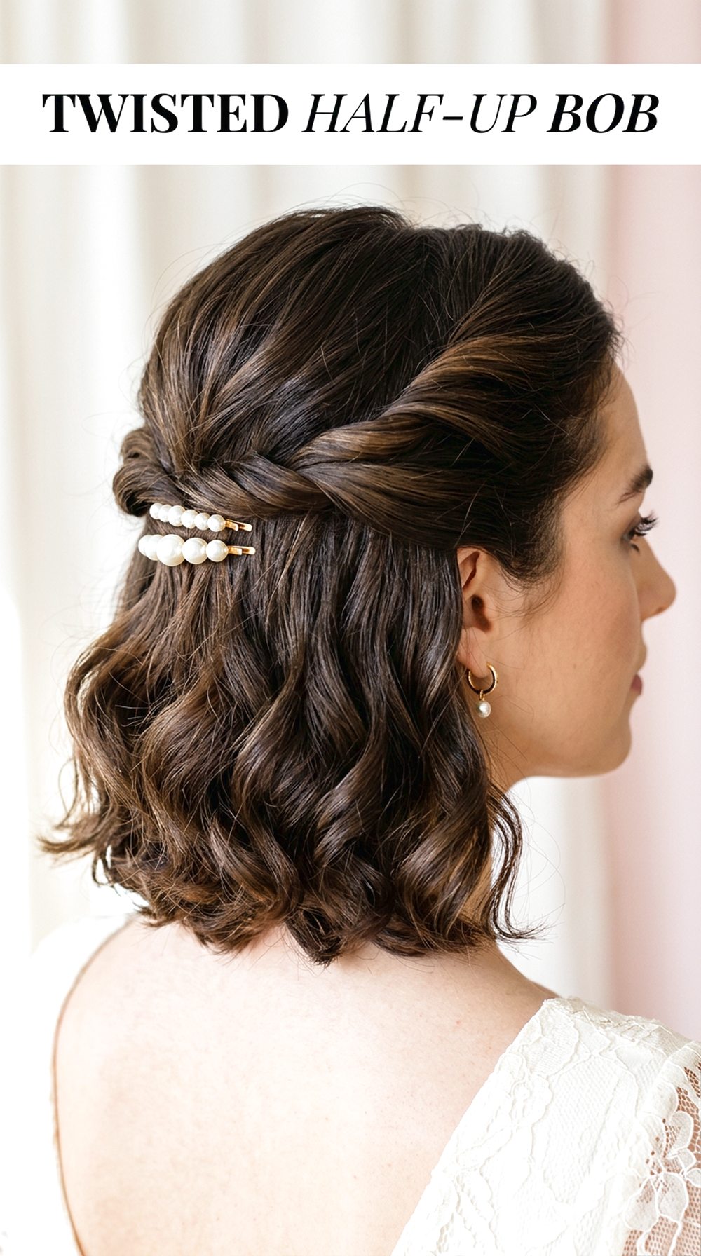 Twisted Half-Up Bob