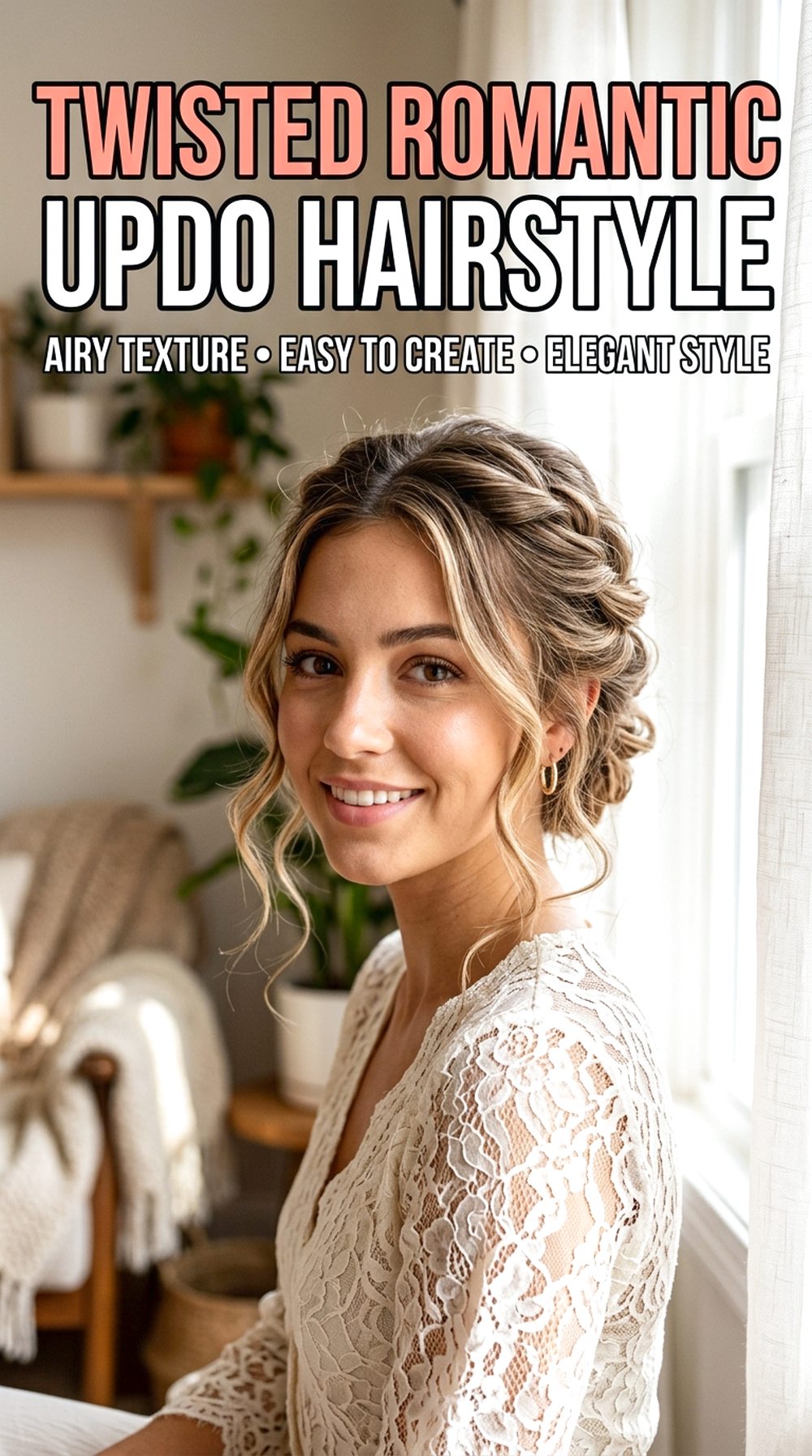 Twisted Romantic Updo Hairstyle