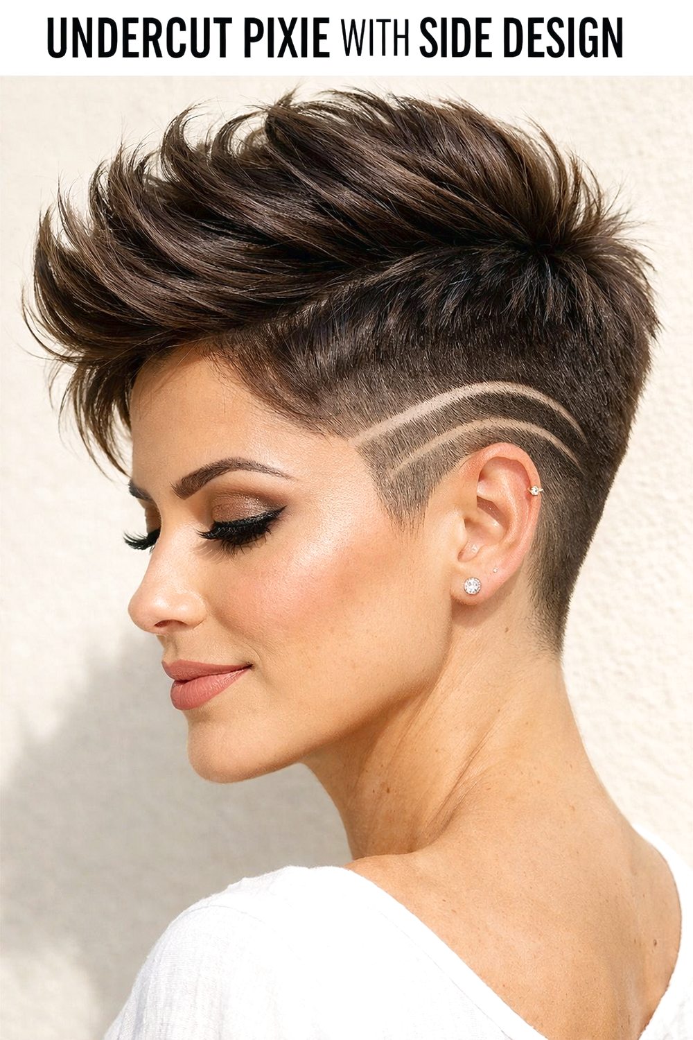 Undercut Pixie With Side Design