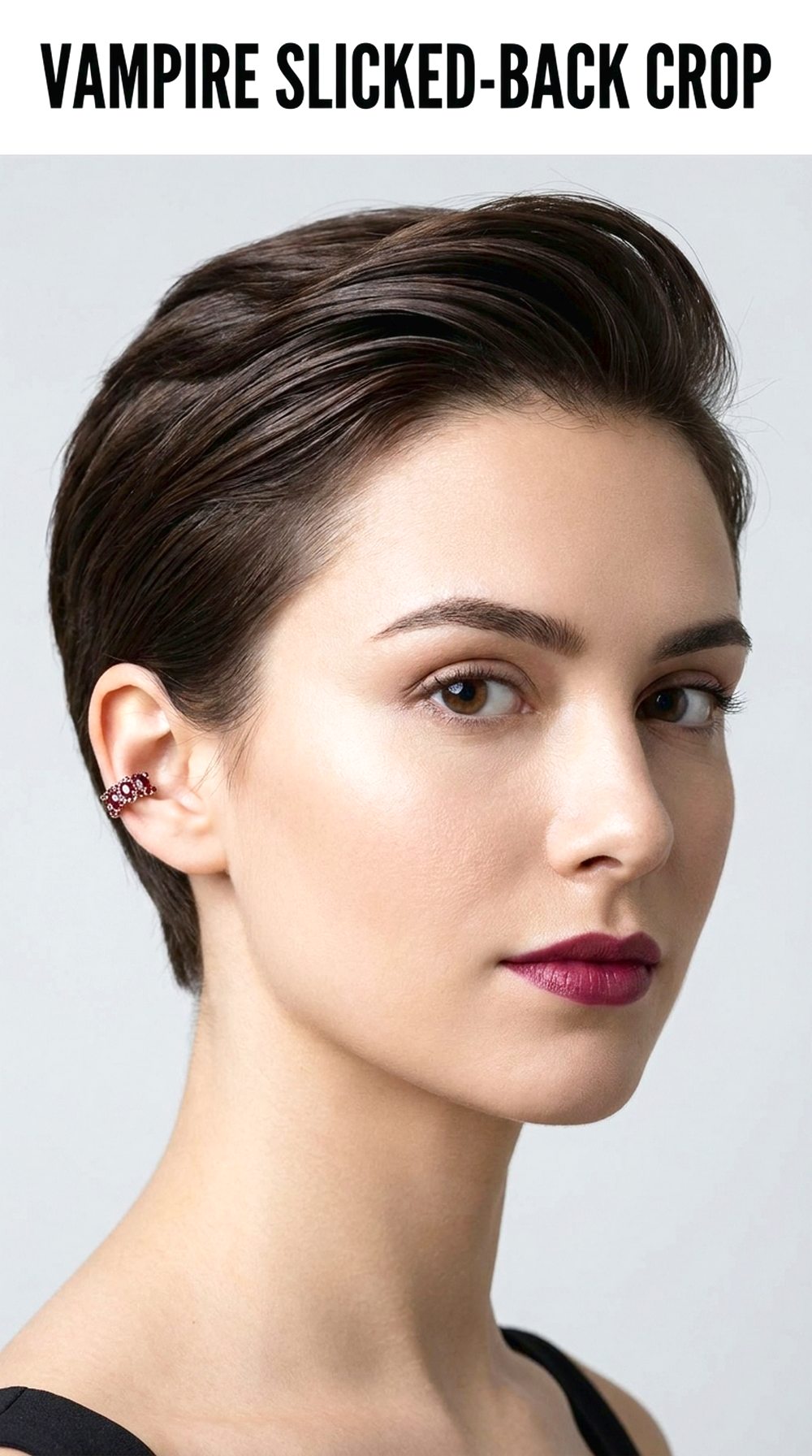 Vampire Slicked-Back Crop