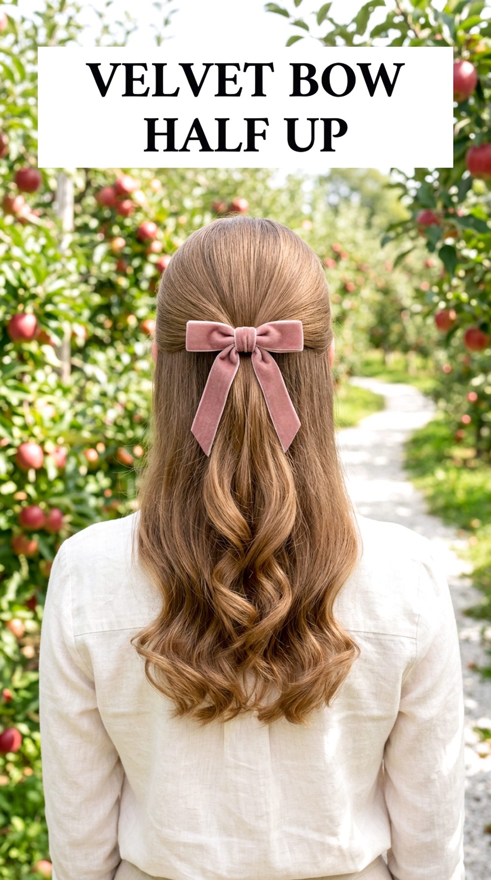 Velvet Bow Half Up