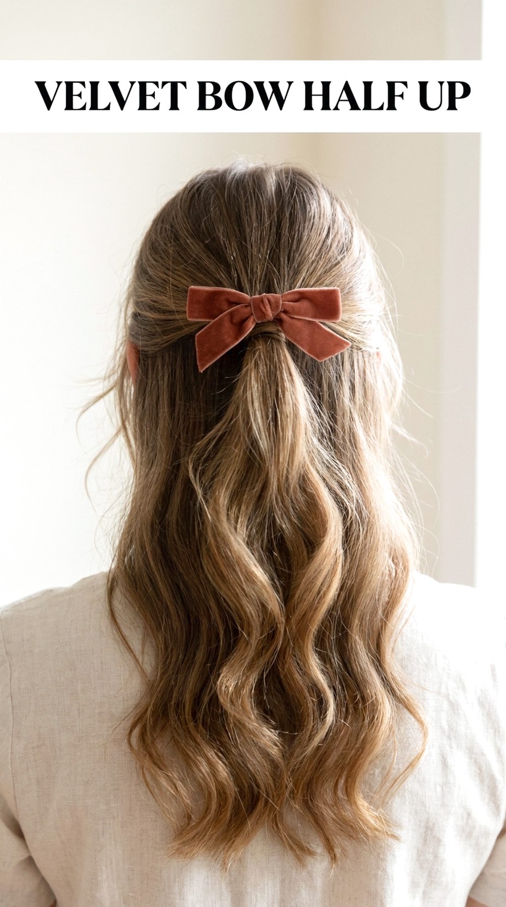Velvet Bow Half Up