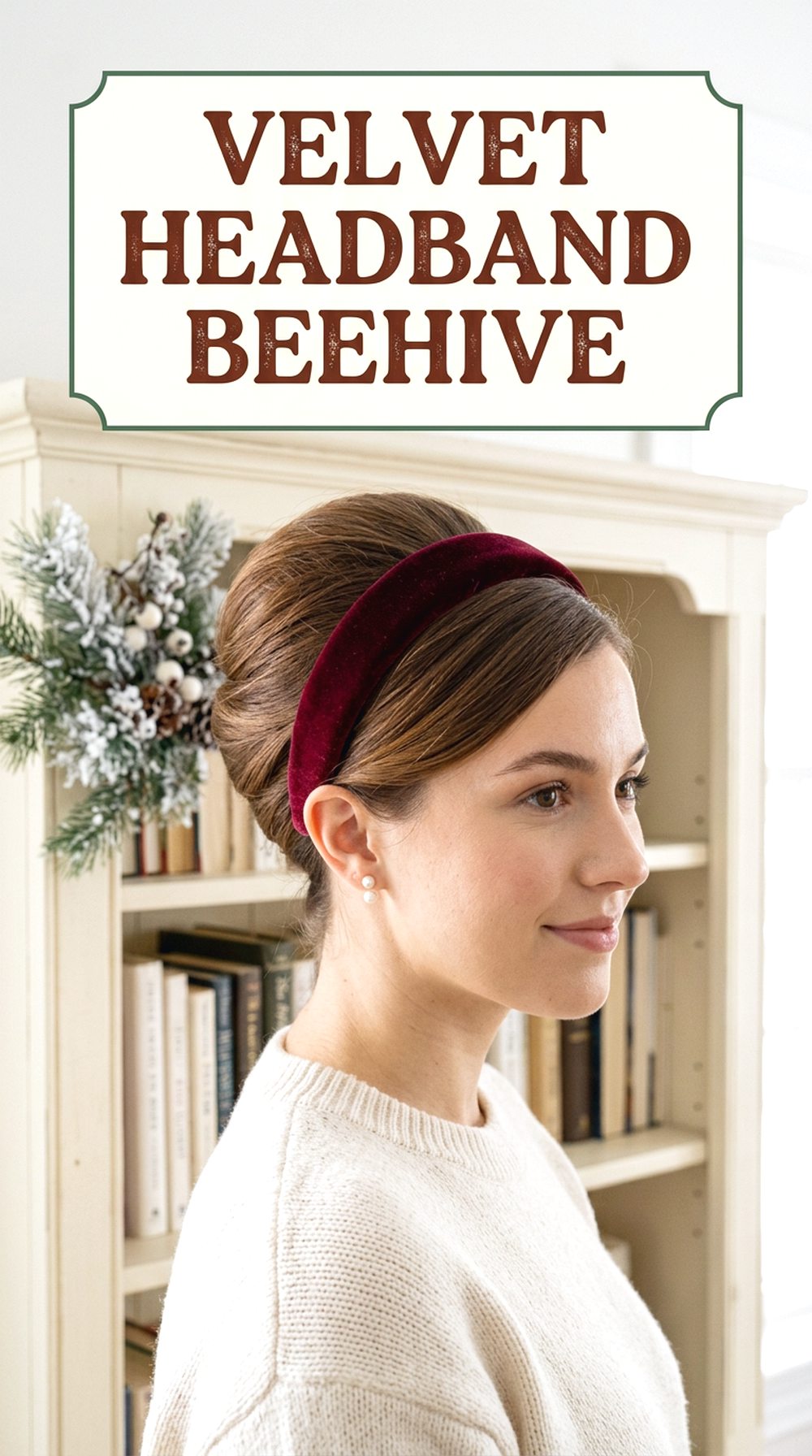 Velvet Headband Mini Beehive