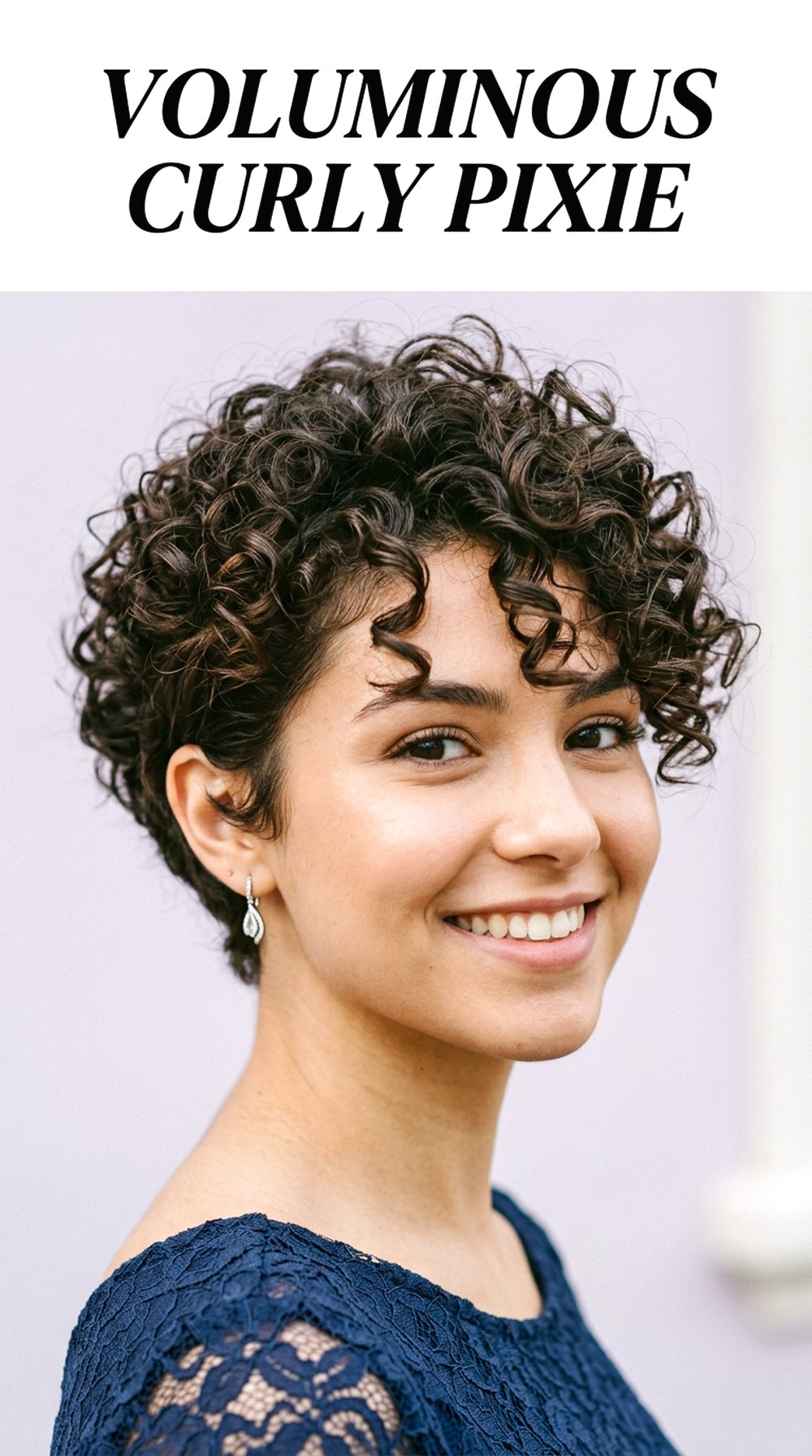 Voluminous Curly Pixie