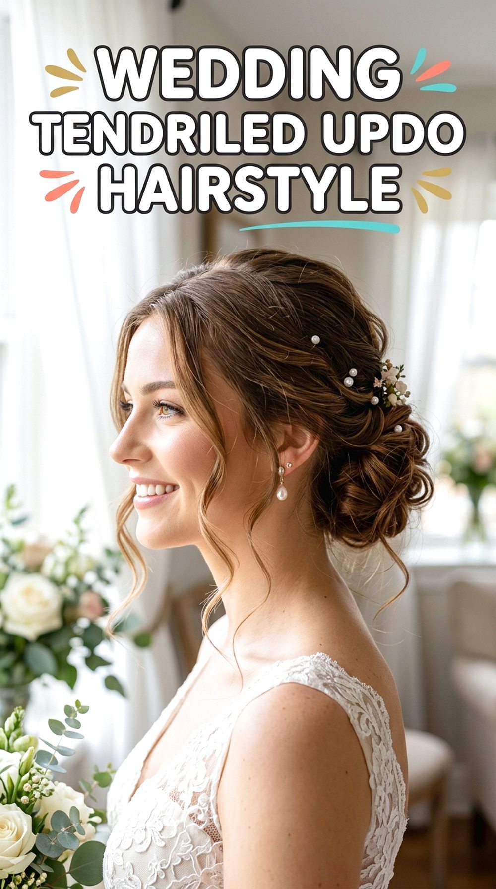 Wedding Tendriled Updo
