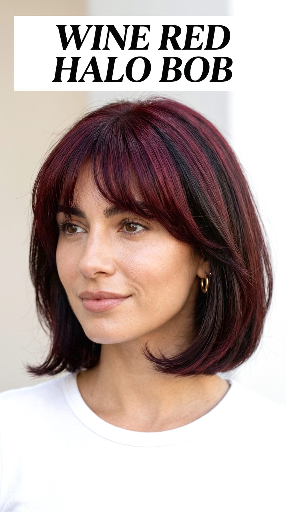 Wine Red Halo Bob