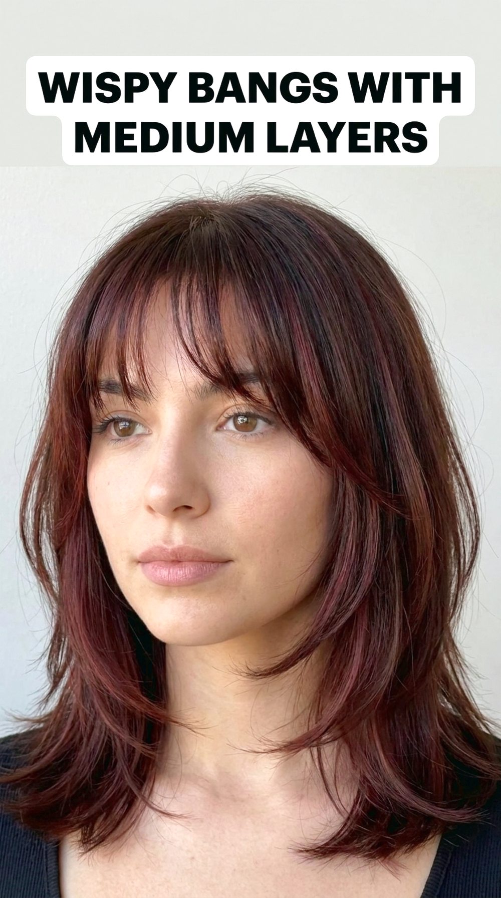 Wispy Bangs With Medium Layers